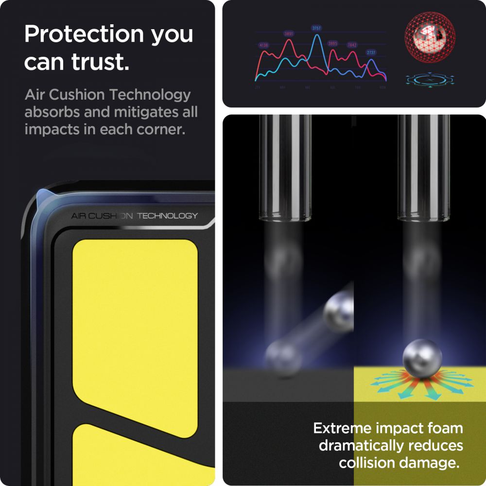 etui Spigen Tough Armor czarne Samsung A72 / 5