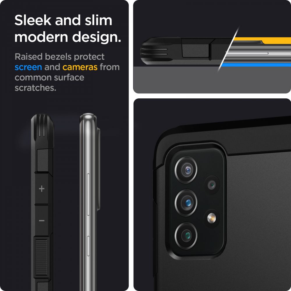 etui Spigen Tough Armor czarne Samsung A72 / 7