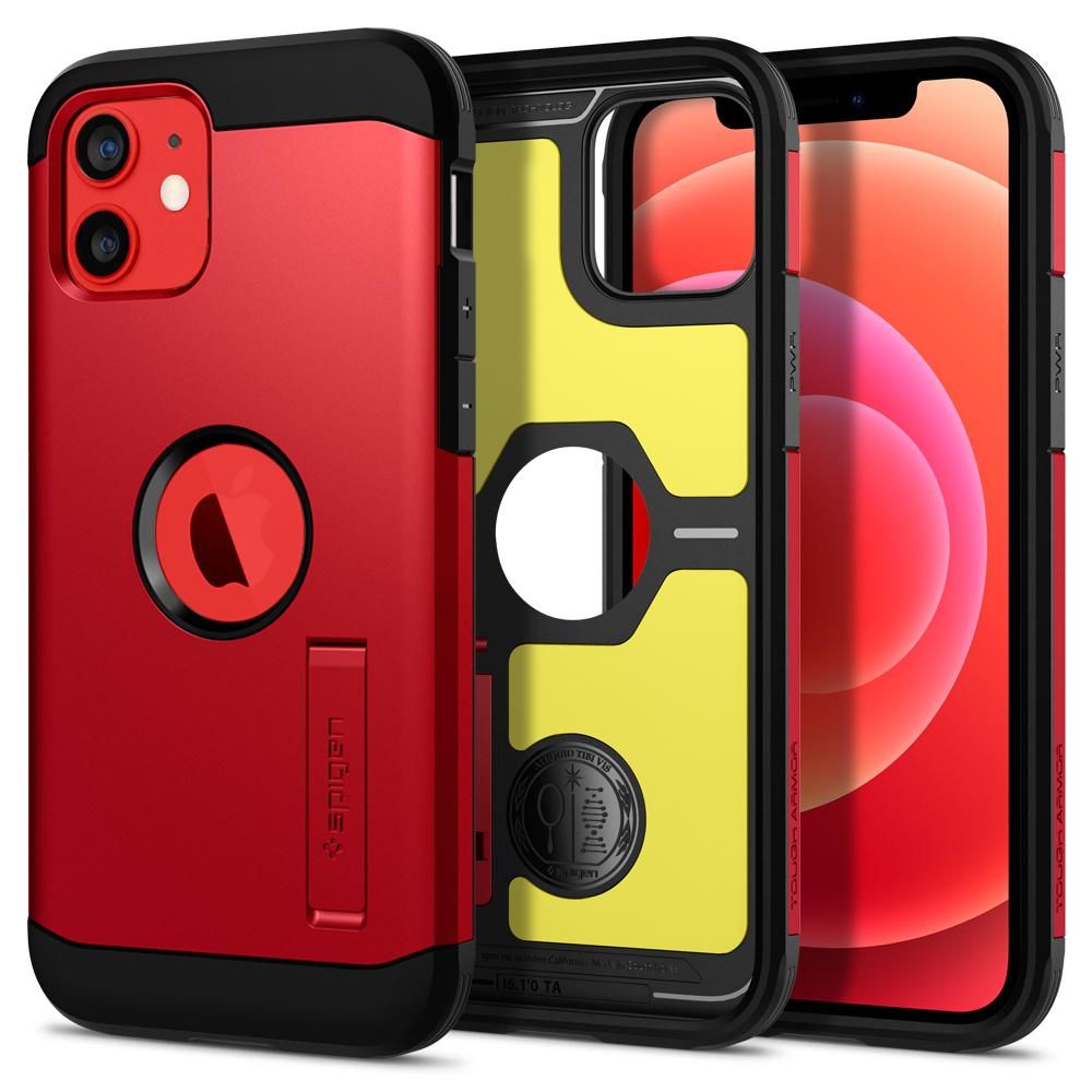 etui Spigen Tough Armor czerwone Apple iPhone 12