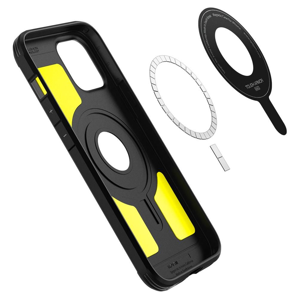 etui Spigen Tough Armor Mag Magsafe czarne Apple iPhone 12 Pro / 5 etui Spigen Tough Armor Mag Magsafe czarne Apple iPhone 12 Pro / 5