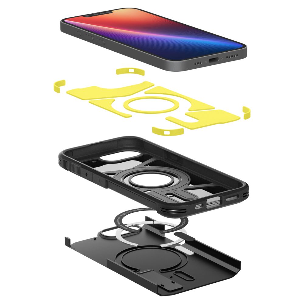 etui Spigen Tough Armor Mag Magsafe czarne Apple iPhone 17e / 8