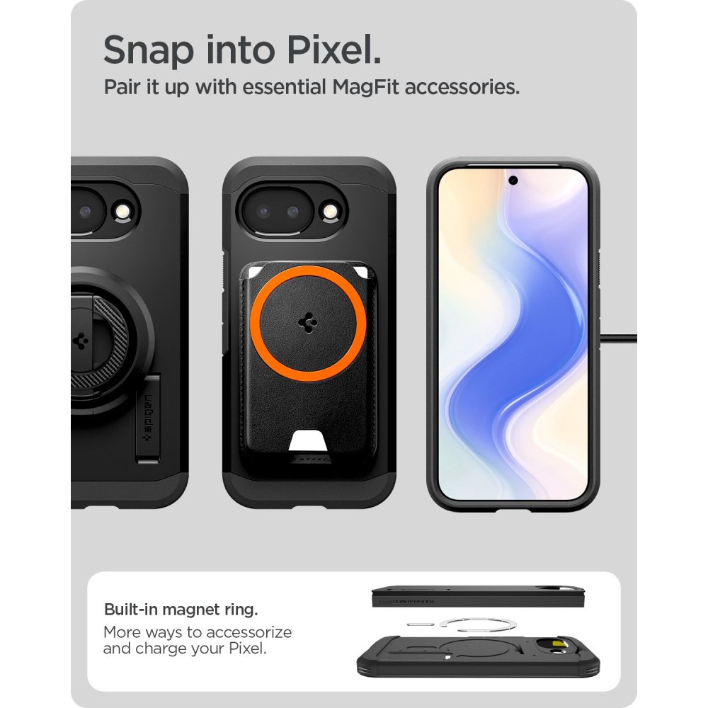 etui Spigen Tough Armor Mag Magsafe czarne Google Pixel 10A / 11