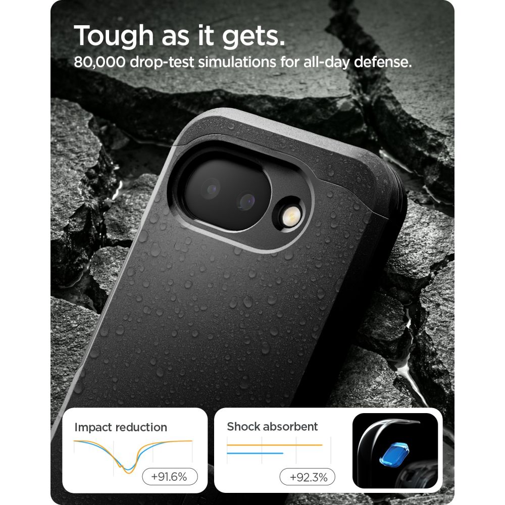 etui Spigen Tough Armor Mag Magsafe czarne Google Pixel 10A / 8