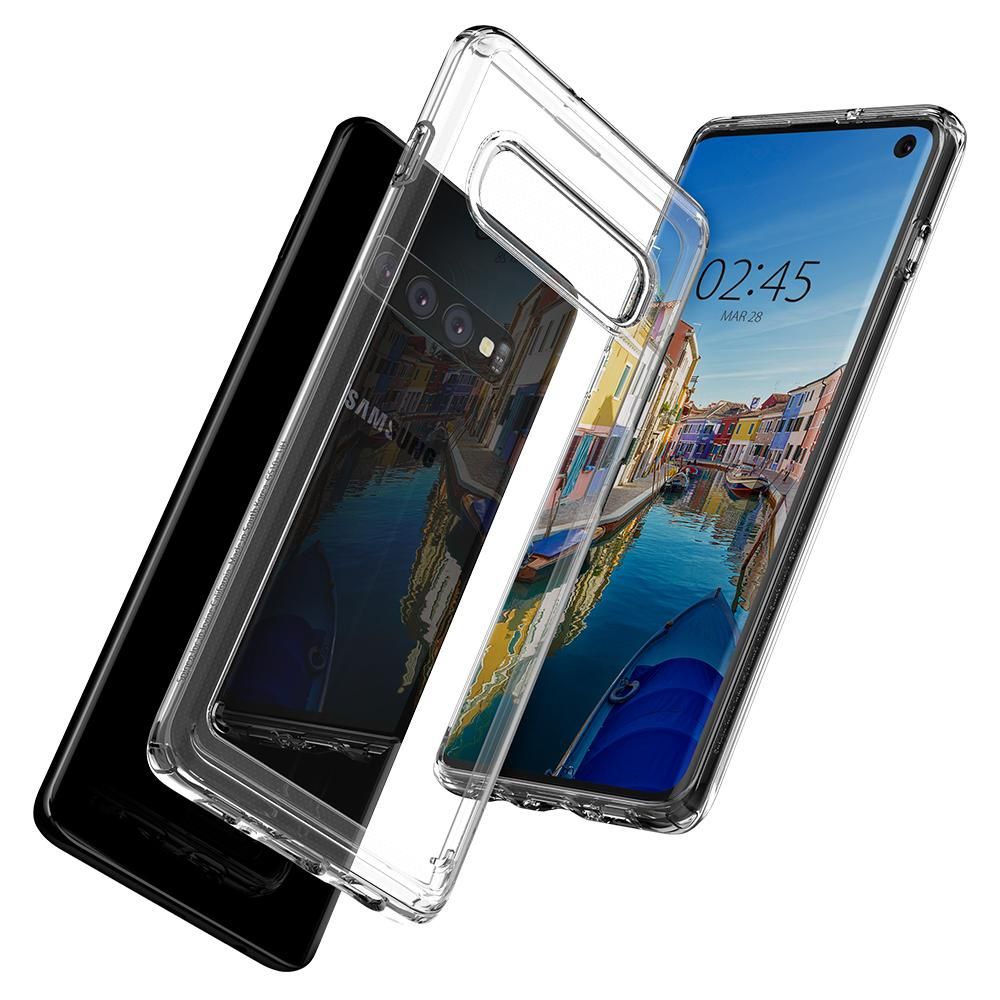 etui Spigen Ultra Hybrid Crystal Przeroczyste Samsung Galaxy S10 / 3