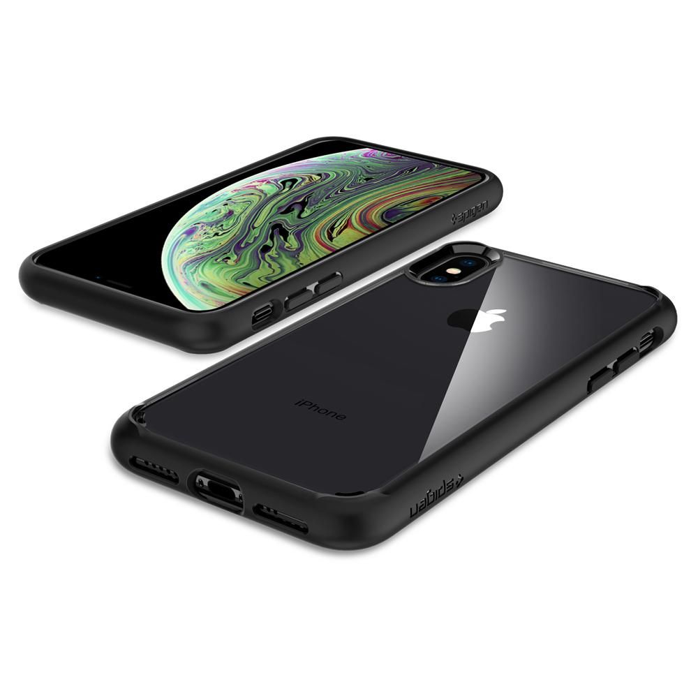 etui Spigen Ultra Hybrid Czarne Apple iPhone X / 3
