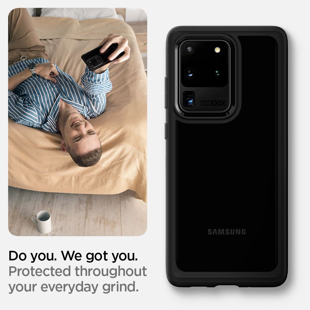 etui Spigen Ultra Hybrid Czarne Samsung galaxy S20 Ultra / 10