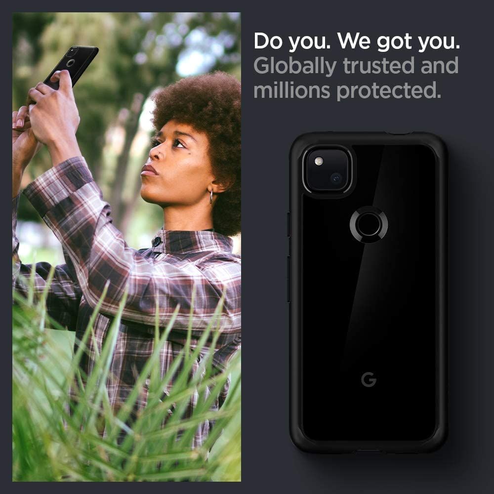 etui Spigen Ultra Hybrid czarne Google Pixel 4a / 2