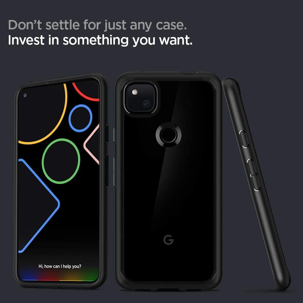 etui Spigen Ultra Hybrid czarne Google Pixel 4a / 5