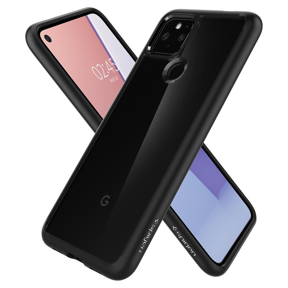 etui Spigen Ultra Hybrid czarne Google Pixel 4a 5G / 6