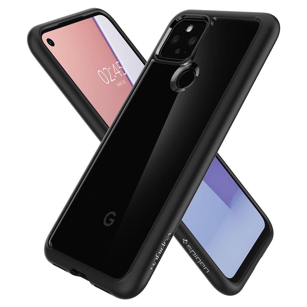 etui Spigen Ultra Hybrid czarne Google Pixel 5 / 7