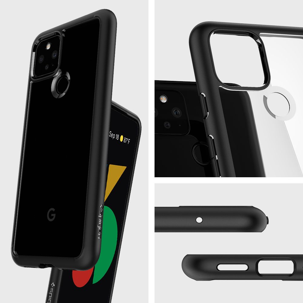 etui Spigen Ultra Hybrid czarne Google Pixel 5 / 8