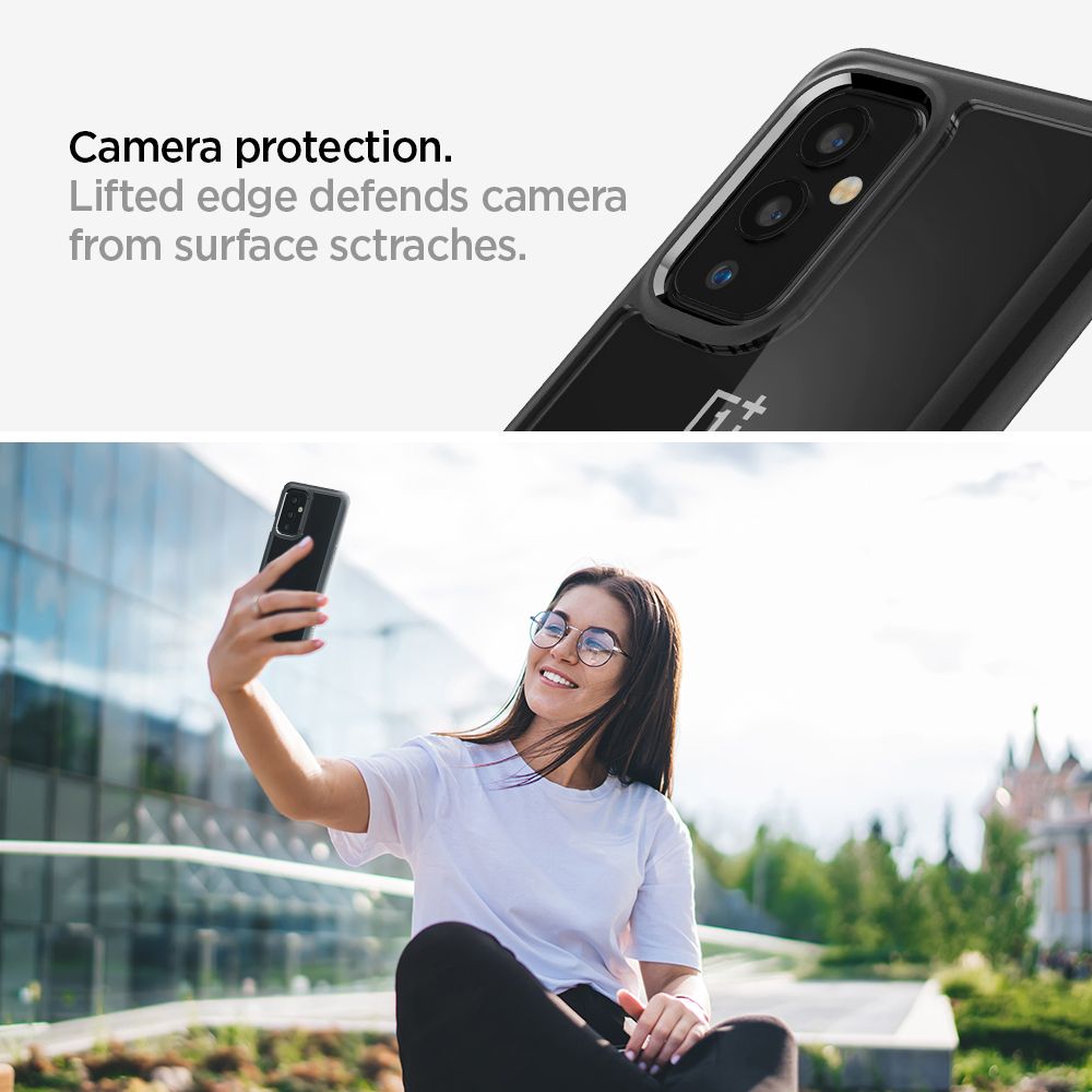 etui Spigen Ultra Hybrid czarne OnePlus 9 / 5