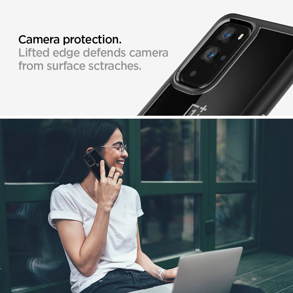 etui Spigen Ultra Hybrid czarne OnePlus 9 Pro 5G / 5