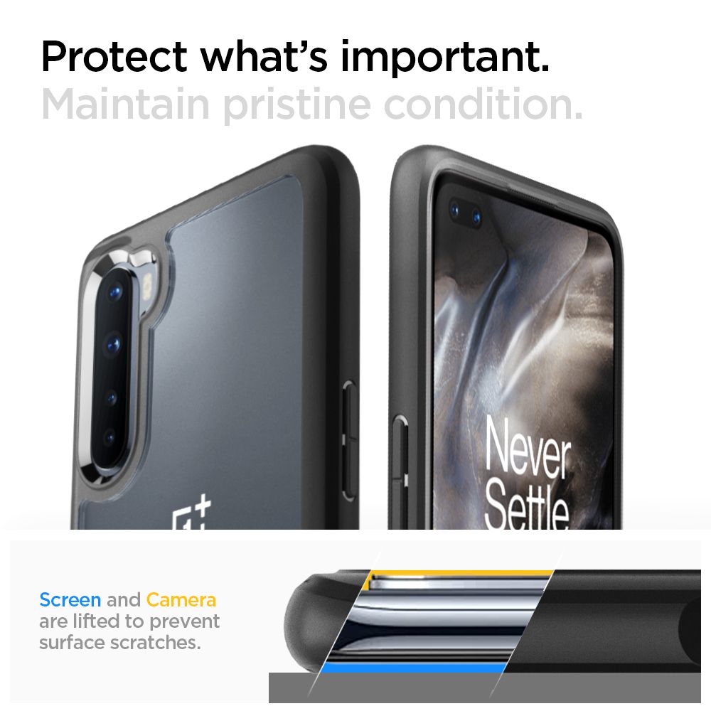 etui Spigen Ultra Hybrid Czarne OnePlus Nord / 10