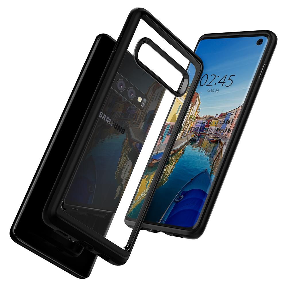 etui Spigen Ultra Hybrid Czarne Samsung Galaxy S10 / 3