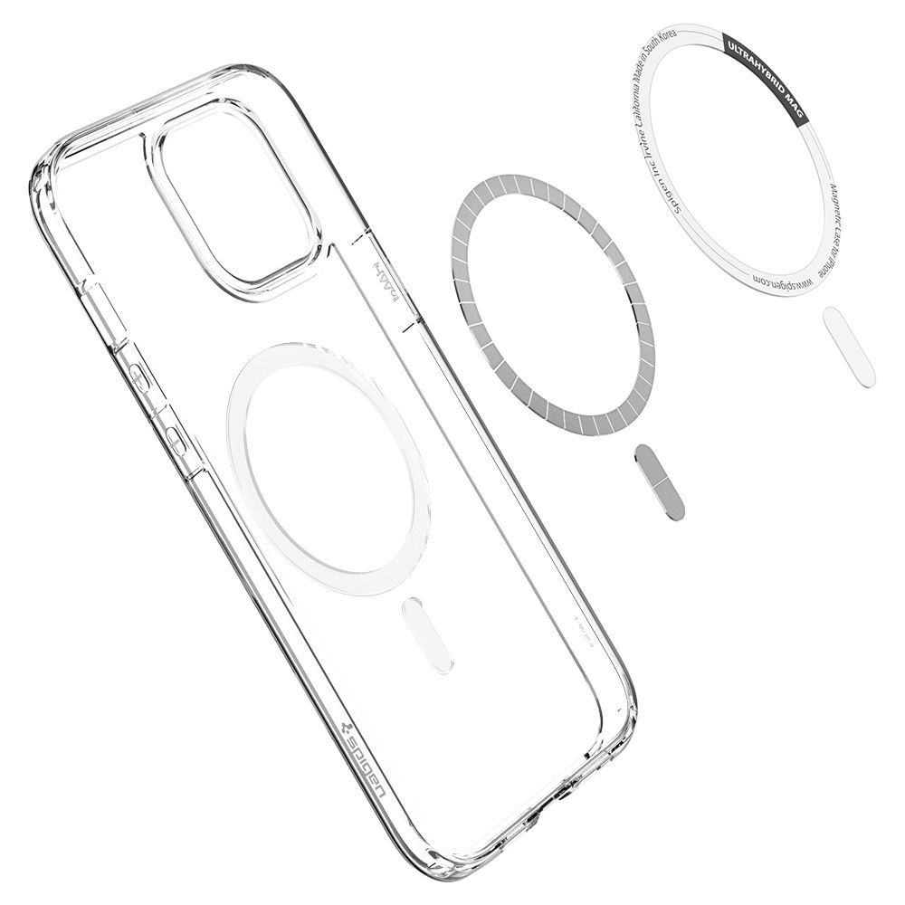 etui Spigen Ultra Hybrid Mag białe Apple iPhone 12 / 8 etui Spigen Ultra Hybrid Mag białe Apple iPhone 12 / 8