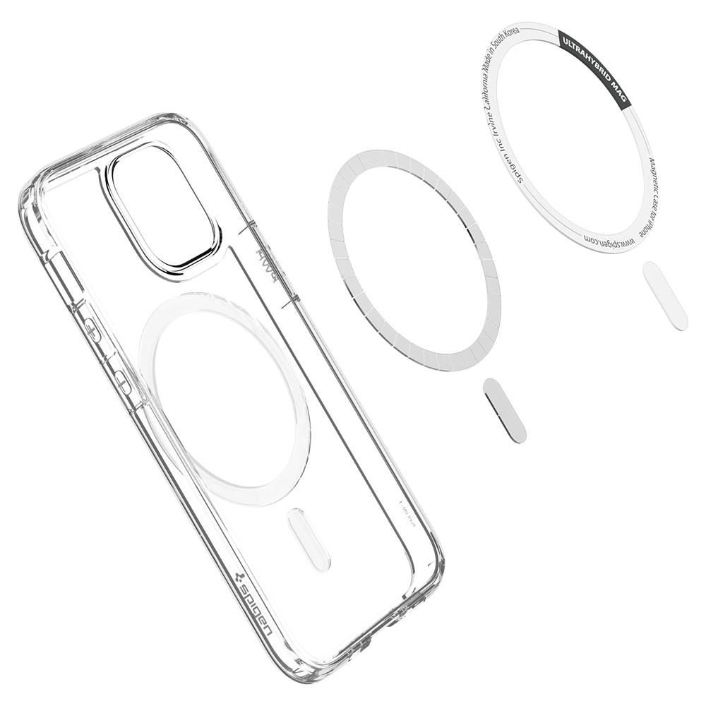 etui Spigen Ultra Hybrid Mag białe Apple iPhone 12 Mini / 8 etui Spigen Ultra Hybrid Mag białe Apple iPhone 12 Mini / 8