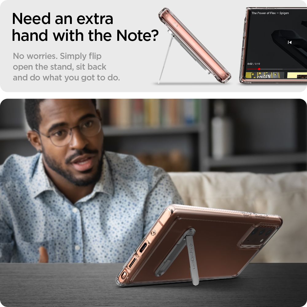 etui Spigen Ultra Hybrid S Crystal Prze�roczyste Samsung Galaxy Note 20 / 7