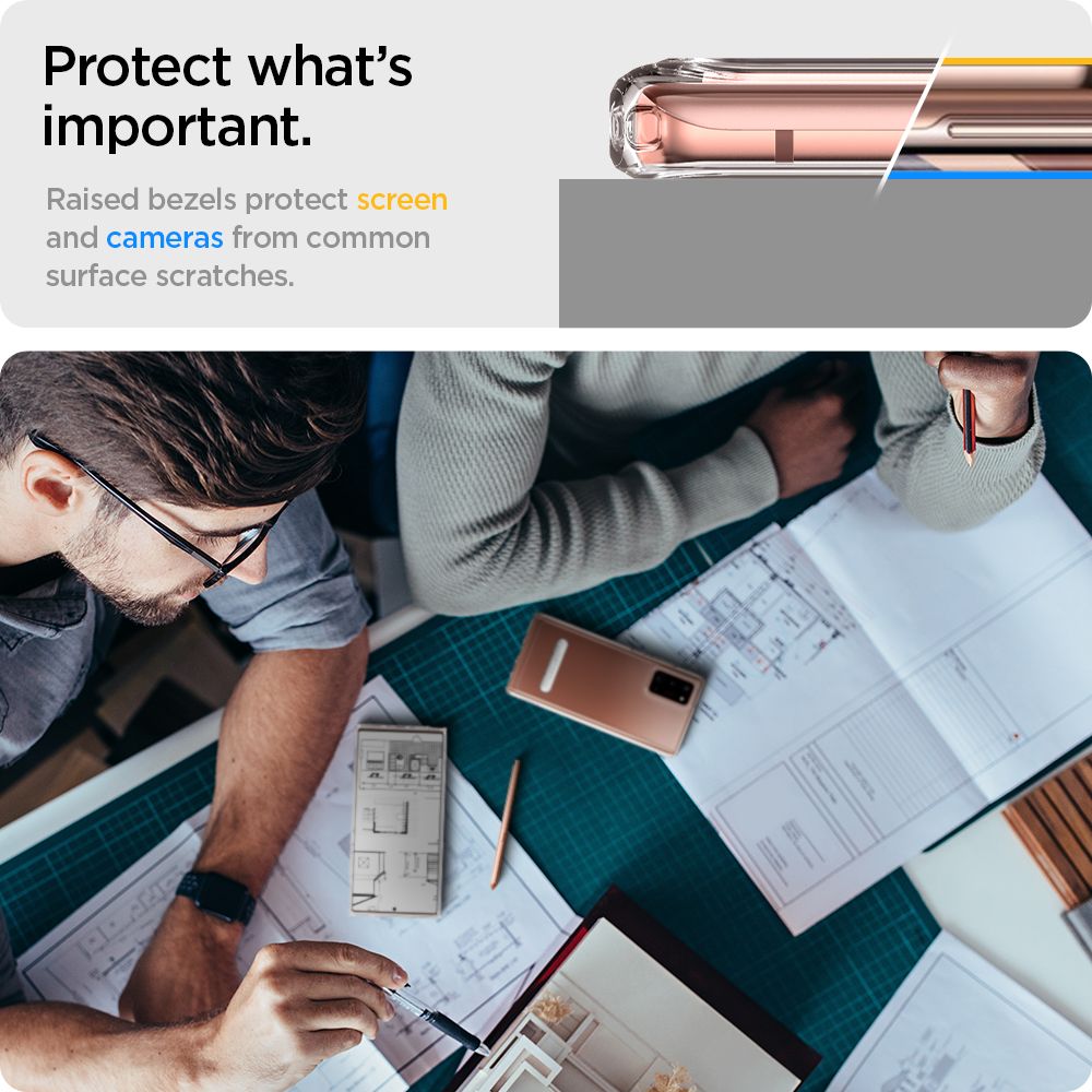 etui Spigen Ultra Hybrid S Crystal Prze�roczyste Samsung Galaxy Note 20 / 8