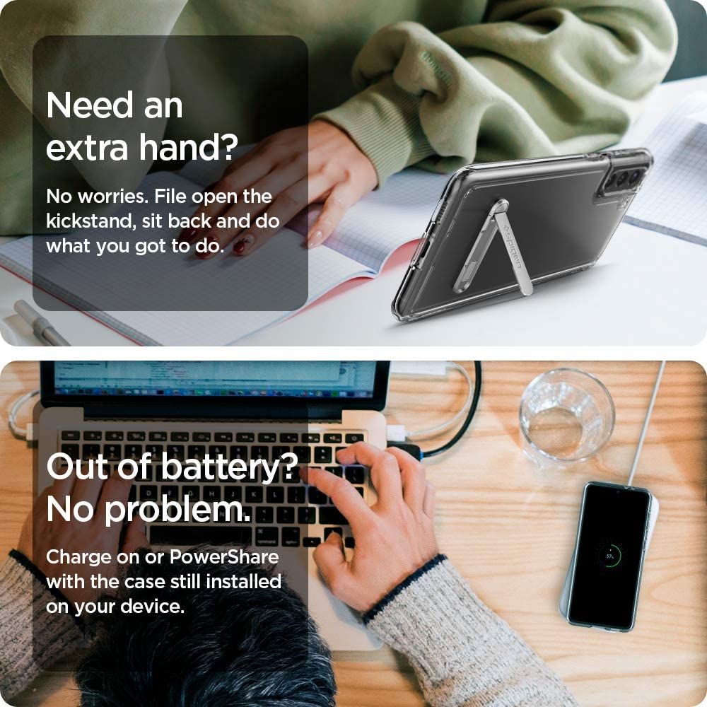 etui Spigen Ultra Hybrid S Crystal Prze�roczyste Samsung s21 Plus / 6