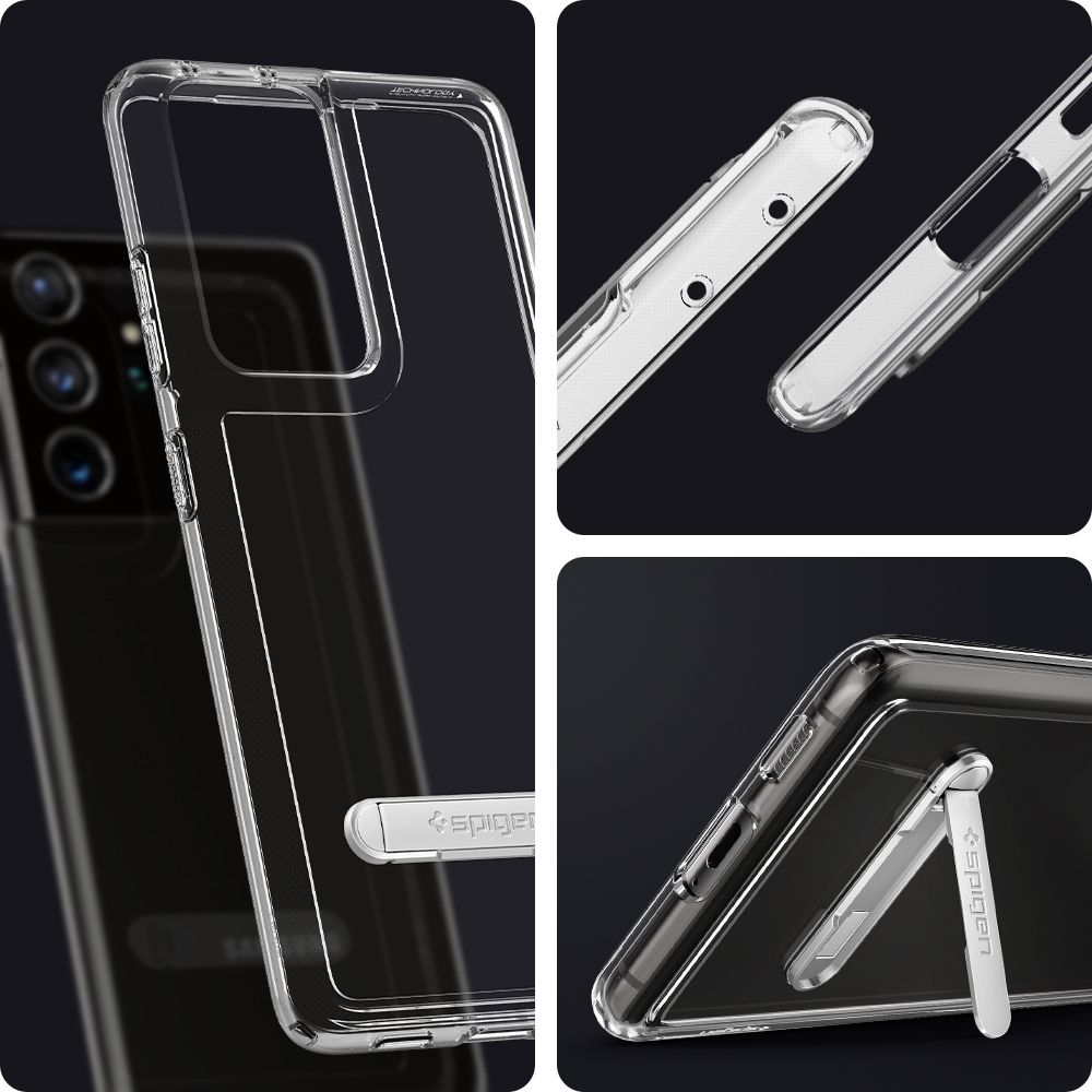 etui Spigen Ultra Hybrid S Crystal prze�roczyste Samsung s21 Ultra / 10