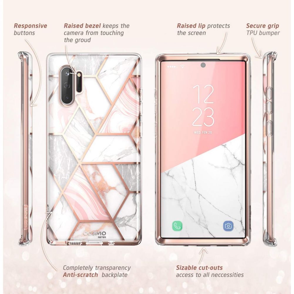 etui Supcase Cosmo Marble r�owe Samsung Galaxy Note 10 Plus / 4