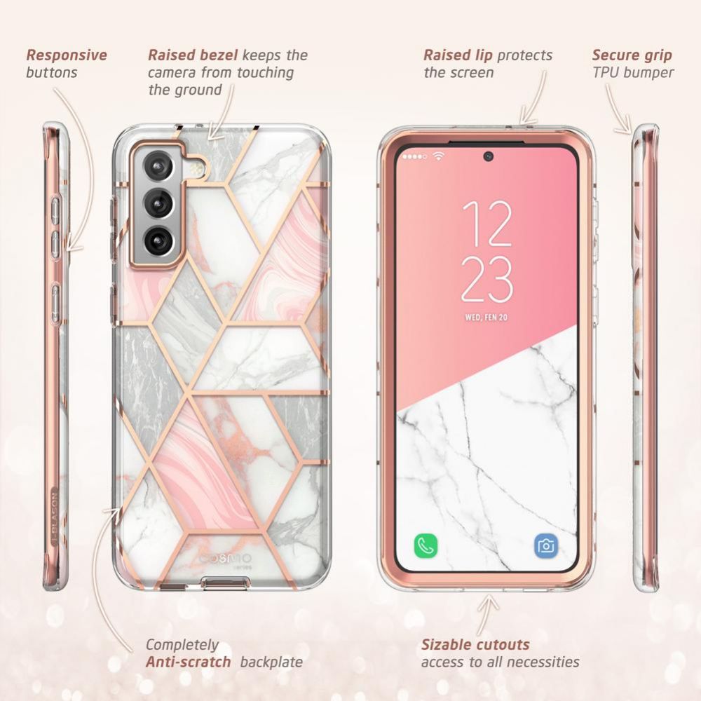 etui Supcase Cosmo marble Samsung s21 Plus / 6