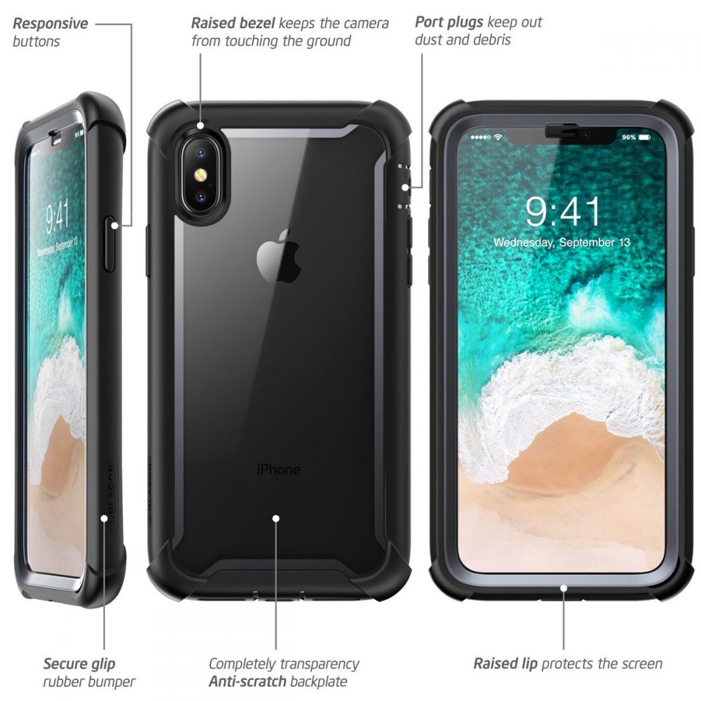 etui Supcase IBLSN Ares Czarne Apple iPhone X / 5 etui Supcase IBLSN Ares Czarne Apple iPhone X / 5