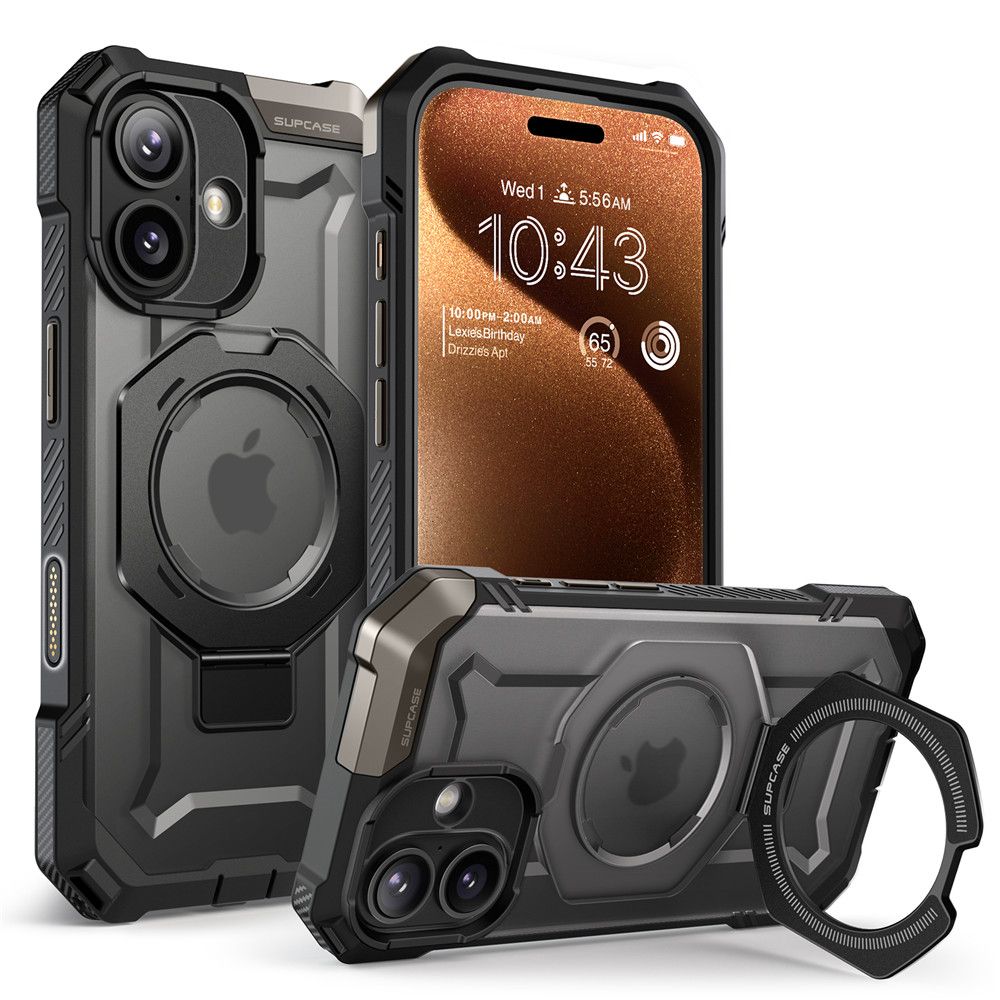 etui Supcase Ub Grip Mag Magsafe czarne Apple iPhone 17 / 8