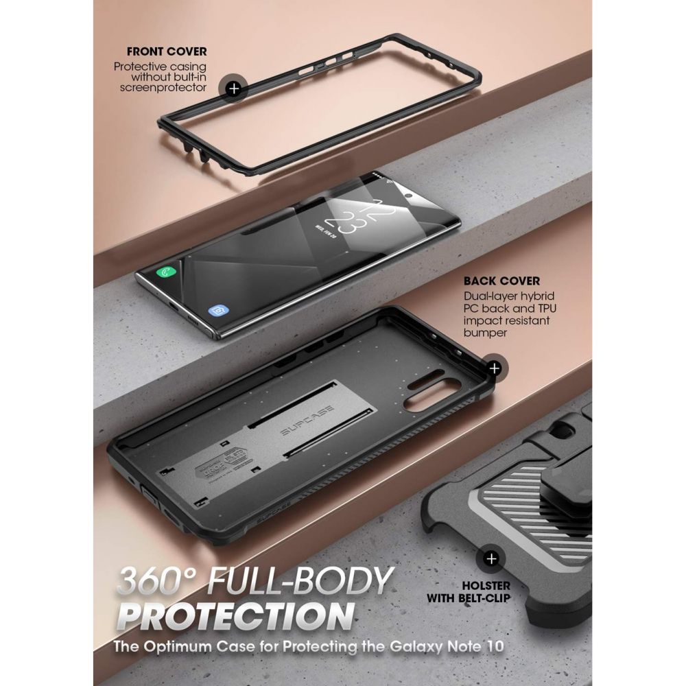 etui Supcase  Unicorn Beetle Pro Czarne Samsung Galaxy Note 10 Plus / 5