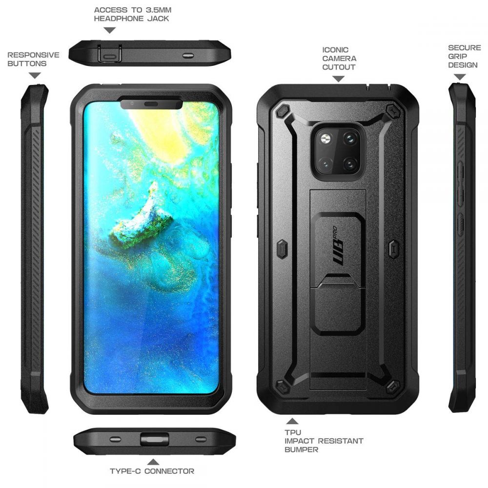 etui Supcase Unicorn Beetle Pro Czarne Huawei Mate 20 Pro / 3