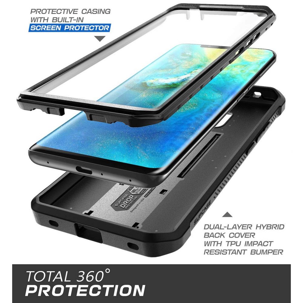 etui Supcase Unicorn Beetle Pro Czarne Huawei Mate 20 Pro / 4