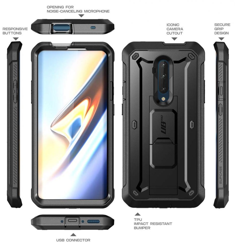 etui Supcase Unicorn Beetle Pro Czarne OnePlus 7T Pro / 6 etui Supcase Unicorn Beetle Pro Czarne OnePlus 7T Pro / 6