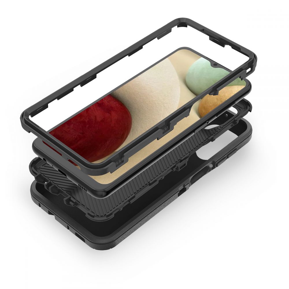 etui Tech-protect Adventure czarne Samsung Galaxy M12 / 2