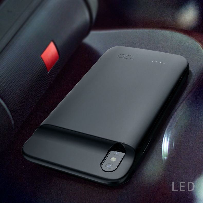 etui Tech-protect Battery Pack 4100mah Czarne Apple iPhone X / 4