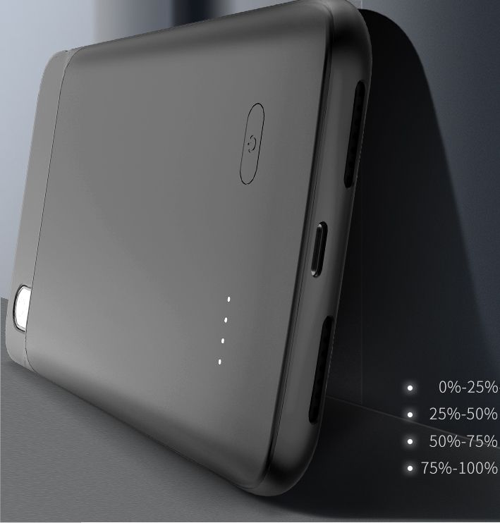 etui Tech-protect Battery Pack 4100mah Czarne Apple iPhone X / 5