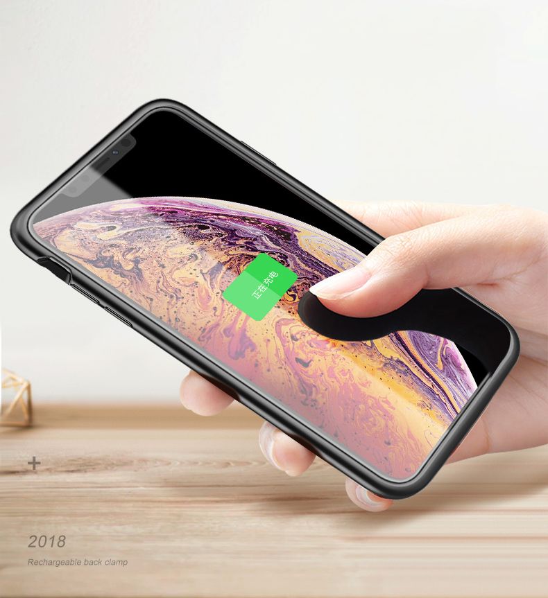 etui Tech-protect Battery Pack 4100mah Czarne Apple iPhone X / 6