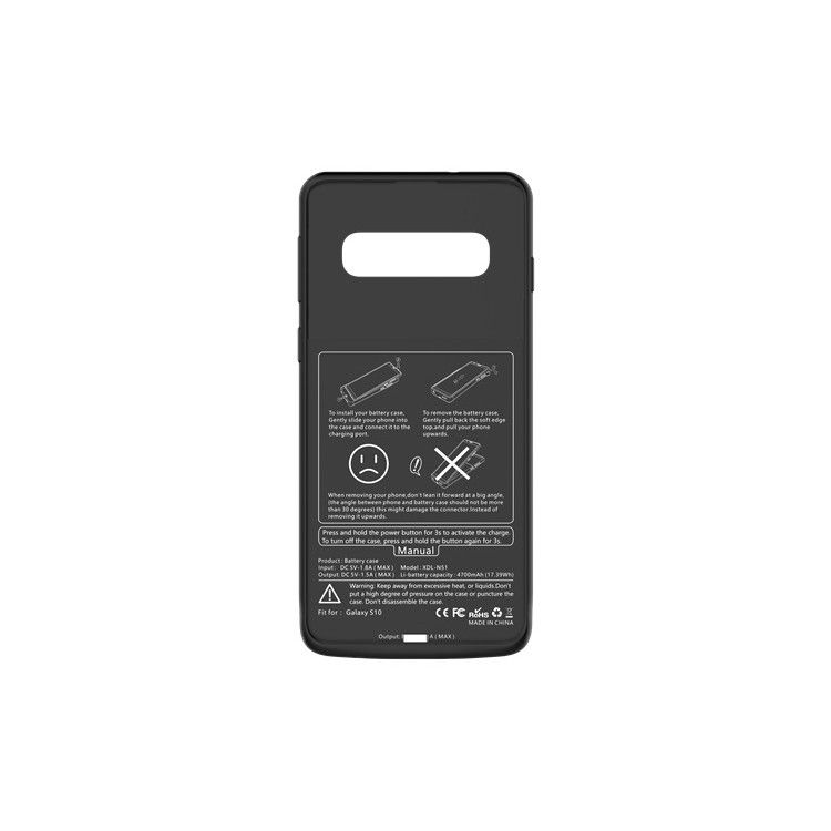 etui Tech-protect Battery Pack 4700mah Czarne Samsung Galaxy S10 / 9