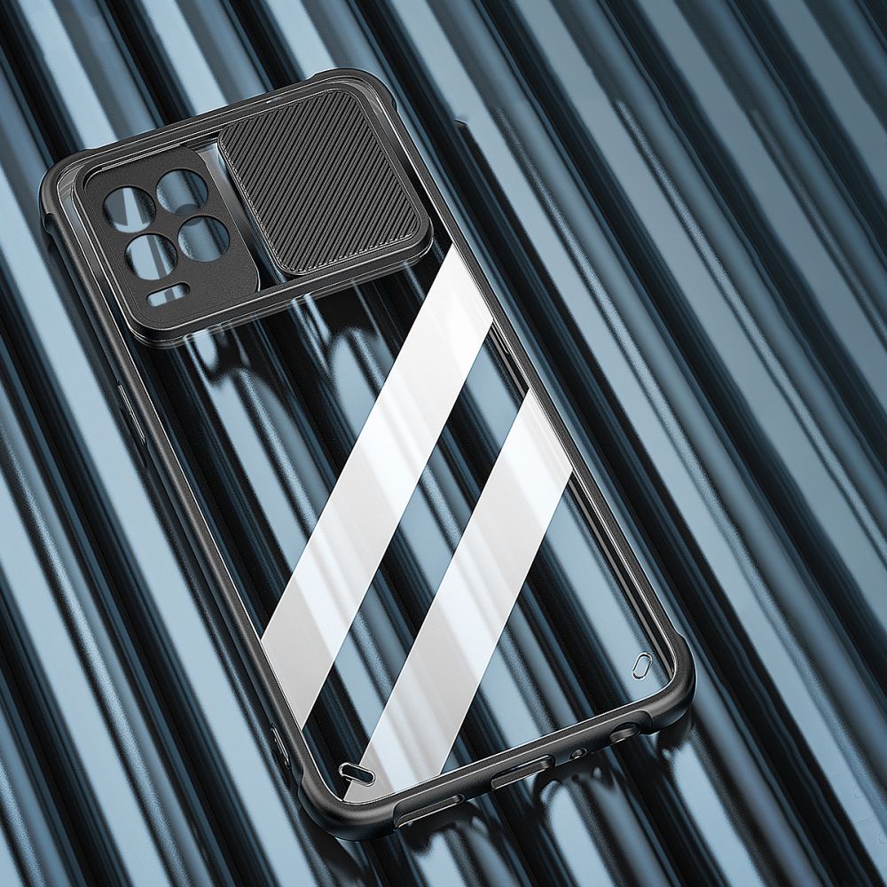 etui Tech-protect Camshield czarne Realme 8 / 2