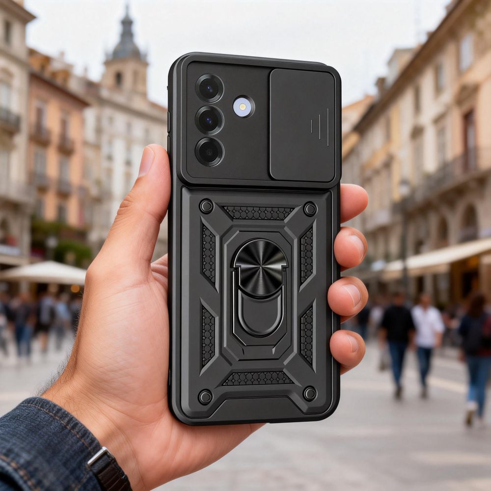 etui Tech-protect Camshield Pro czarne Samsung Galaxy A57 5G / 8