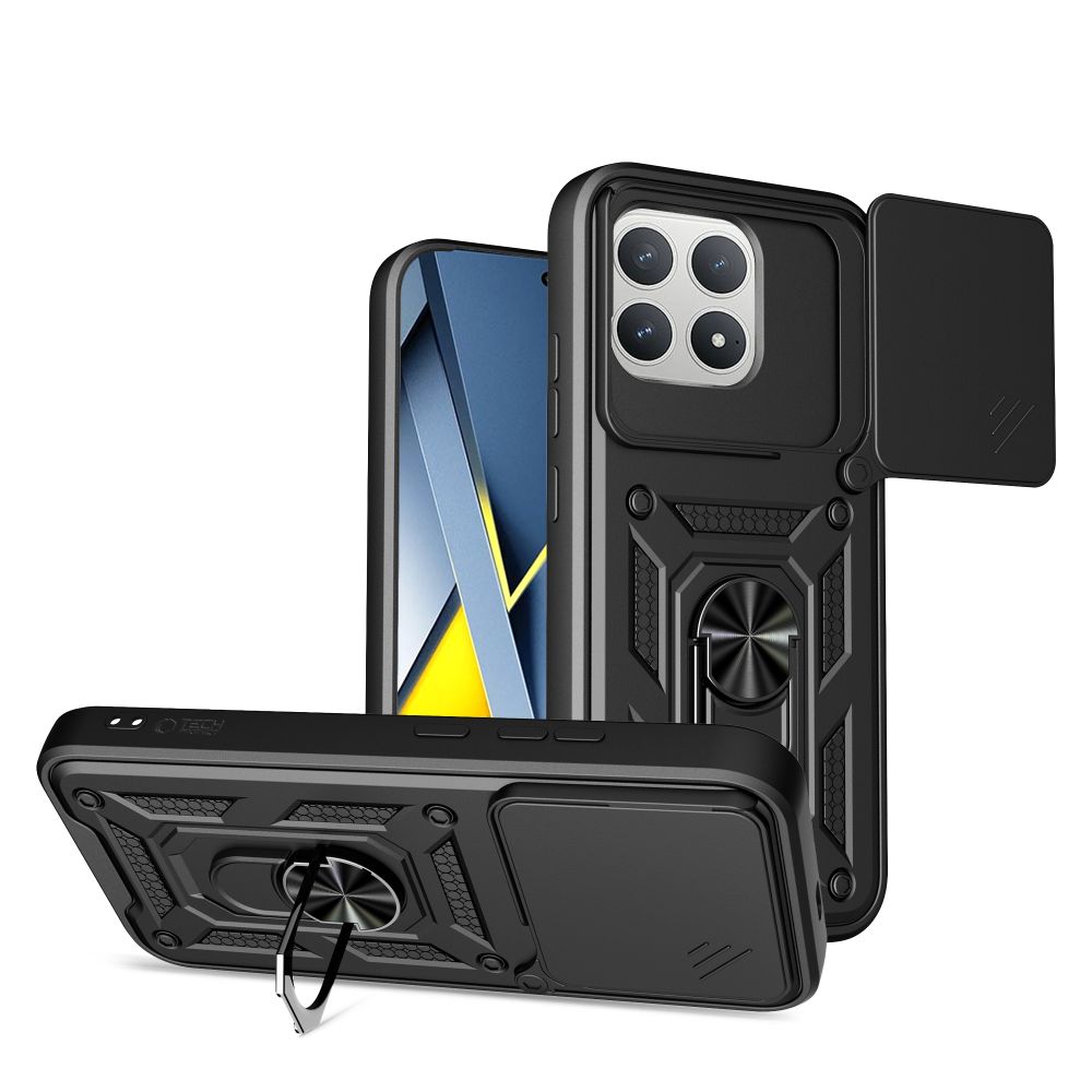etui Tech-protect Camshield Pro czarne Xiaomi Poco F8 Pro