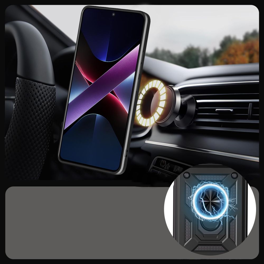 etui Tech-protect Camshield Pro czarne Xiaomi Poco F8 Pro / 3
