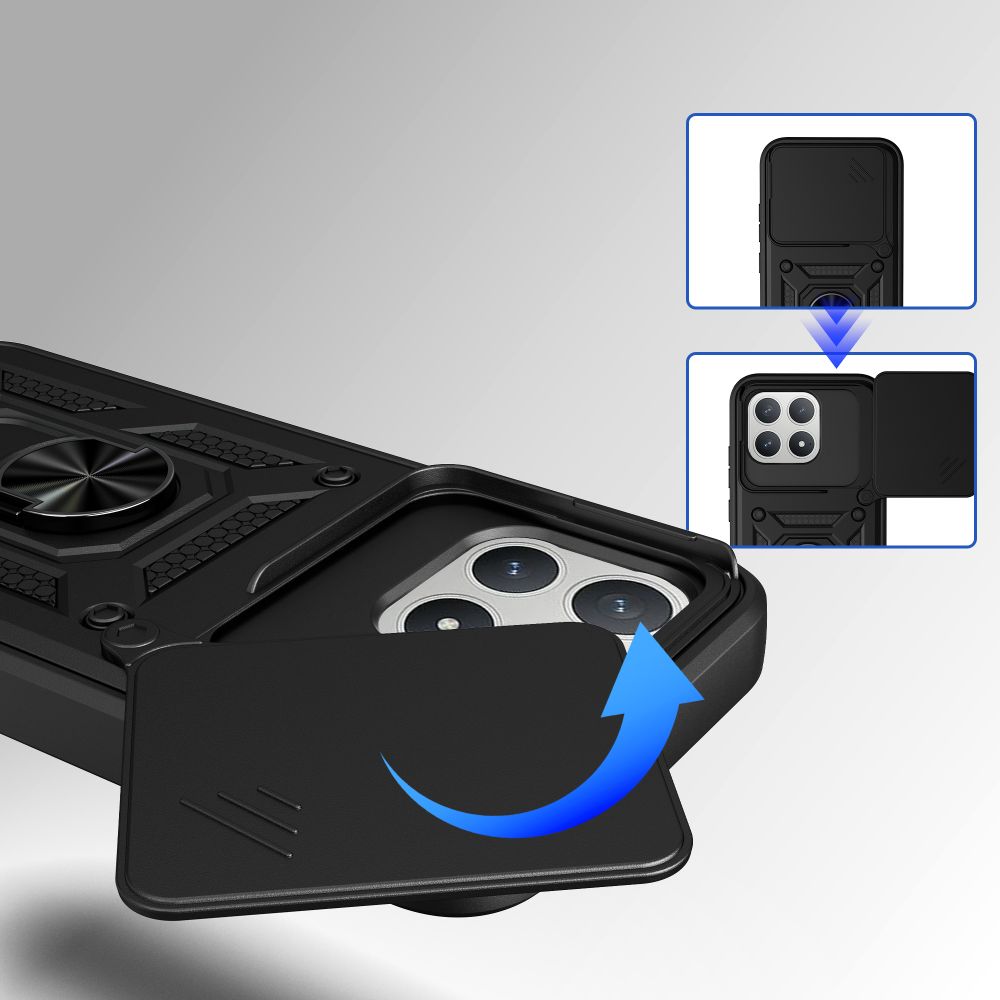 etui Tech-protect Camshield Pro czarne Xiaomi Poco F8 Pro / 5