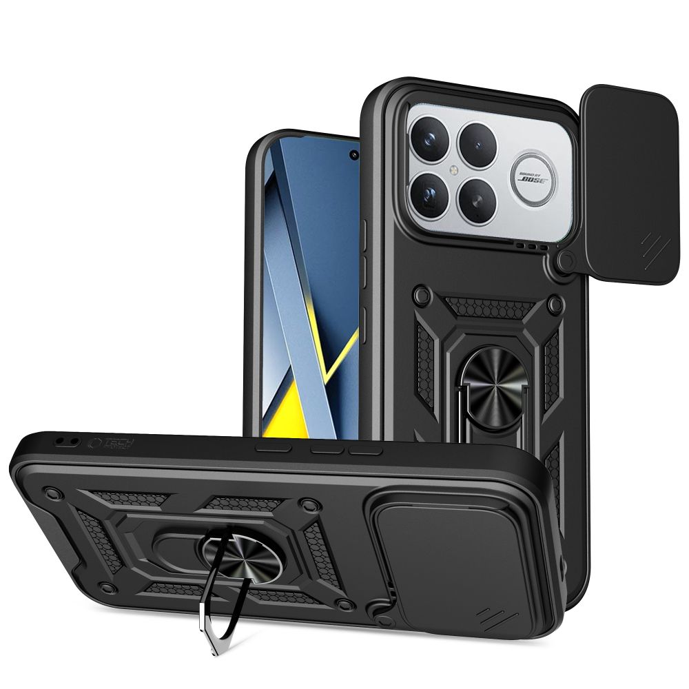 etui Tech-protect Camshield Pro czarne Xiaomi Poco F8 Ultra