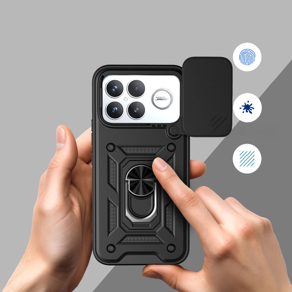 etui Tech-protect Camshield Pro czarne Xiaomi Poco F8 Ultra / 5
