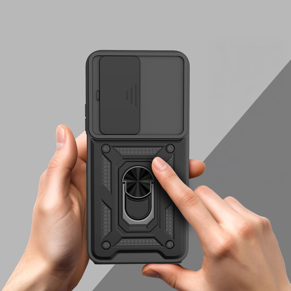 etui Tech-protect Camshield Pro czarne Xiaomi Redmi 15 4G / 4
