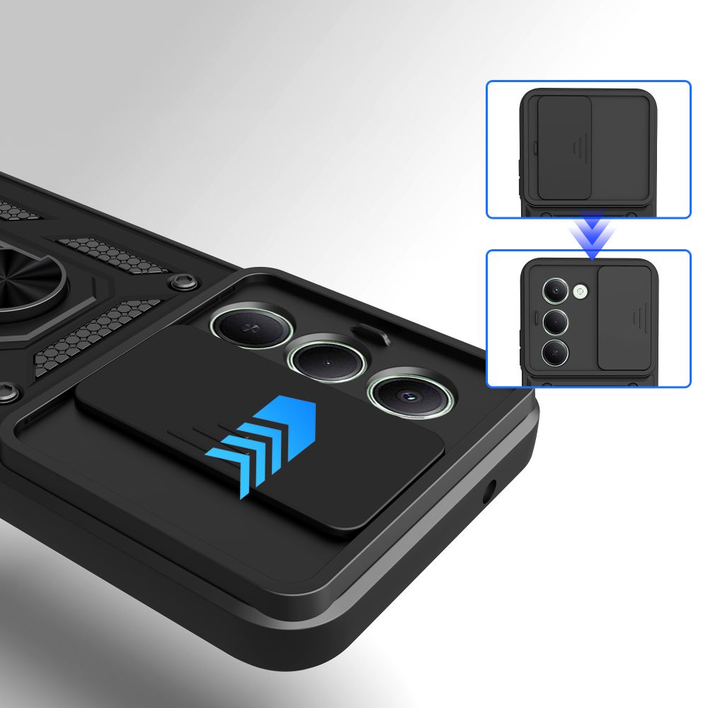 etui Tech-protect Camshield Pro czarne Xiaomi Redmi 15 5G / 2