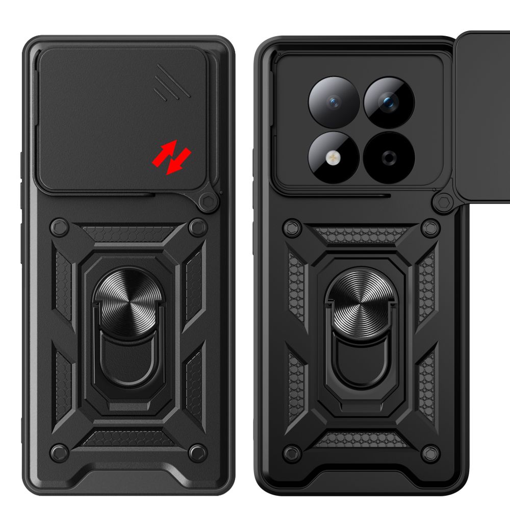 etui Tech-protect Camshield Pro czarne Xiaomi Redmi Note 15 Pro Plus 5G / 2