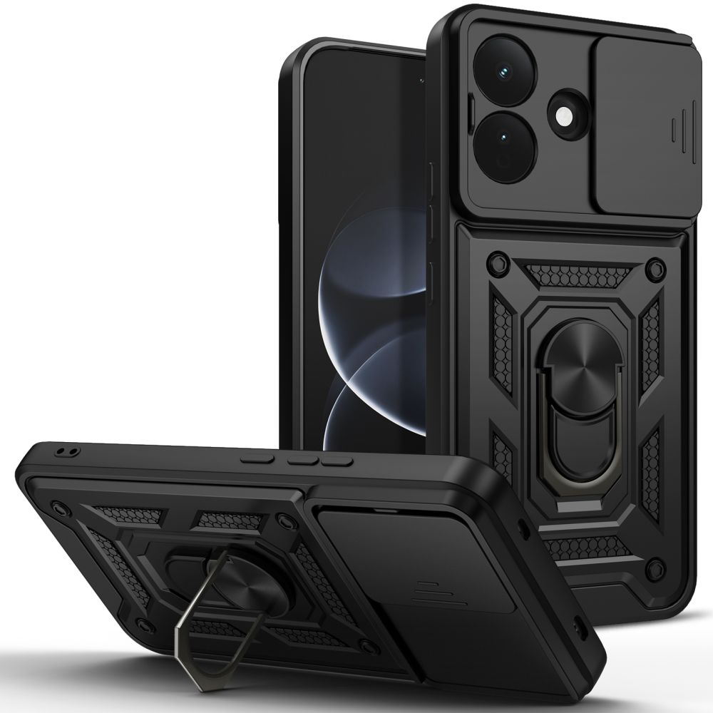 etui Tech-protect Camshield Pro czarne Xiaomi Redmi Note 17 Pro 5G
