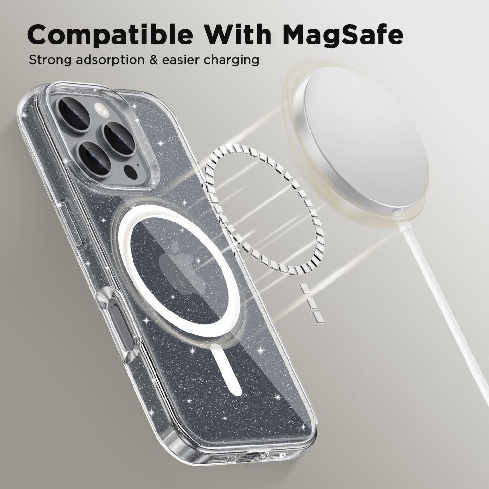 etui Tech-Protect FlexAir Magsafe glitter Apple iPhone 17e / 4